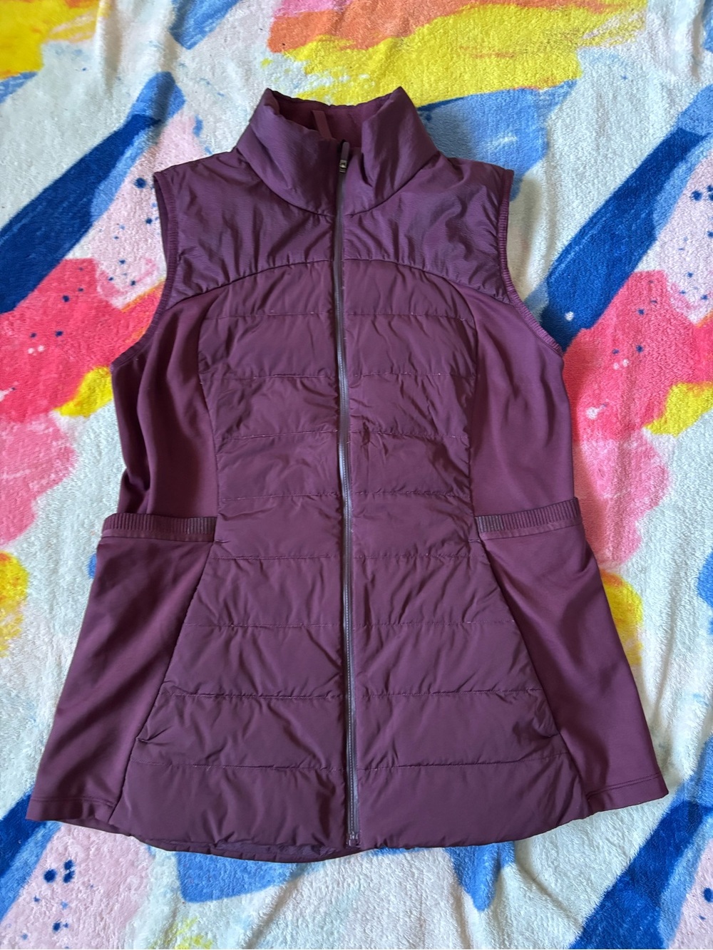 lululemon athletica Quilted Sleeveless Vest in Plum